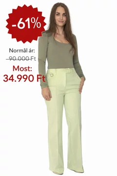 Liu Jo pasztell zöld elegáns női nadrág - 42 - ( bolti ára: 90.000 Ft)