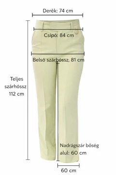 Liu Jo pasztell zöld elegáns női nadrág - 42 - ( bolti ára: 90.000 Ft)