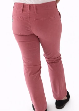 Superdry női nadrág - karcsúsított fazon, rugalmas anyag, lazac rózsaszín