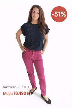 Pepe Jeans női szűk fazonú nadrág  -pink - W25, L30 - 