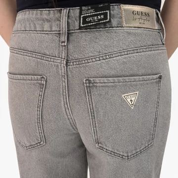 Guess csillogó szürke wide leg farmer - W27 - L34  - magas derekú, palazzo fazon