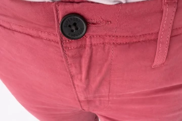 Superdry női nadrág - karcsúsított fazon, rugalmas anyag, lazac rózsaszín