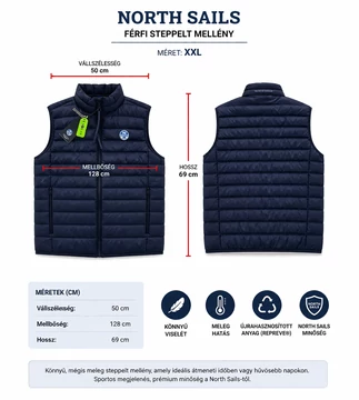 North Sails férfi mellény XXL-es  Bolti ár: 57.000 Ft
