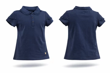 Original Marines kislány galléros póló - sötétkék - 7y -