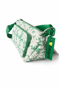 Desigual zöld-fehér mintás crossbody táska