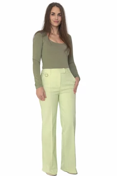 Liu Jo pasztell zöld elegáns női nadrág - 42 - ( bolti ára: 90.000 Ft)