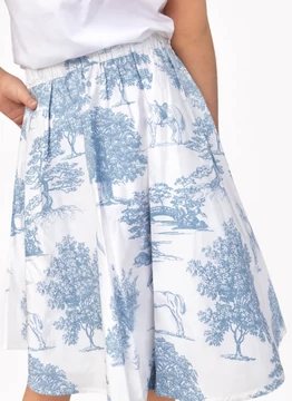 Guess lány szoknya  - fehér - kék mintás, gumis derekú, bő fazon  -8 év- 