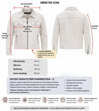 Antony Morato férfi farmerdzseki S-es  Bolti ár: 49.770 Ft