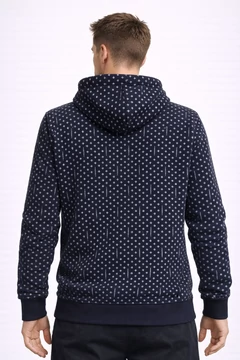 Superdry férfi pulóver - indigó hatású kapucnis hoodie 