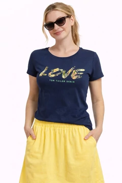 Tom Tailor női póló - M - (Bolti ár: 8625 Ft)