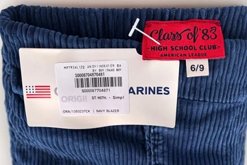 Original Marines  kisfiú nadrág  - 6/9 M - ( Bolti ár: 11.490 Ft)