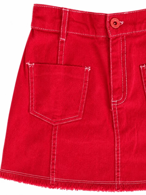 Mayoral Piros Denim gyerekszoknya