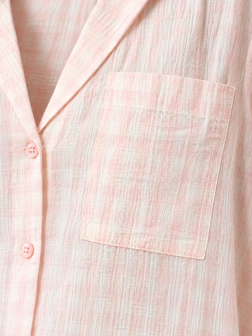 Tommy Jeans pasztell kockás rövid ujjú ing