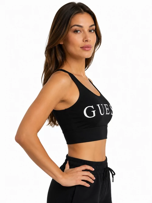 Guess Active Logo Sportmelltartó – Fekete