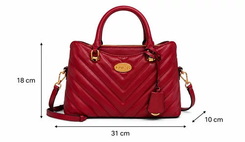 Guess Jayden Satchel bordo steppelt kézitáska