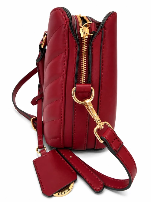 Guess Jayden Satchel bordo steppelt kézitáska
