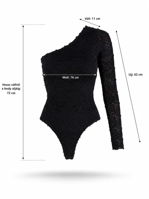 Guess One Shoulder csipke body