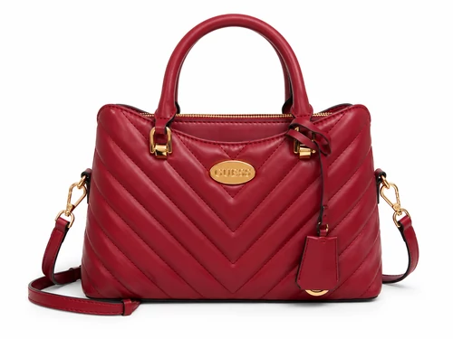 Guess Jayden Satchel bordo steppelt kézitáska