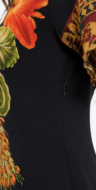 Desigual Tropical Mosaic fekete ruha