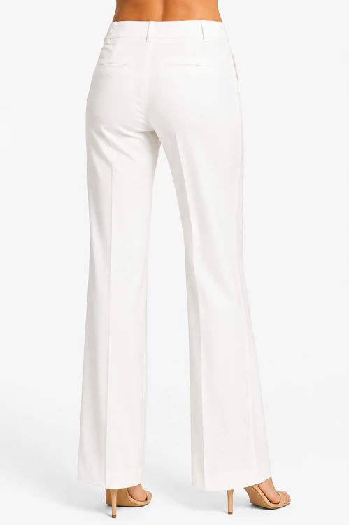 Guess Elegance White Straight Nadrág