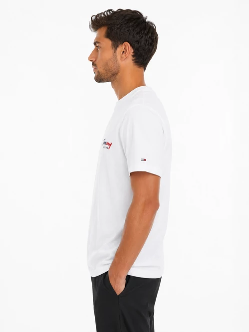 Tommy Jeans férfi fehér logós póló