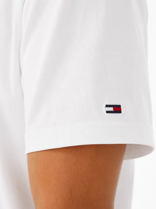 Tommy Jeans férfi fehér logós póló