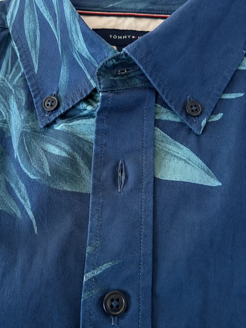 Tommy Hilfiger Tropical Palm Premium Rövid Ujjú Férfi Ing