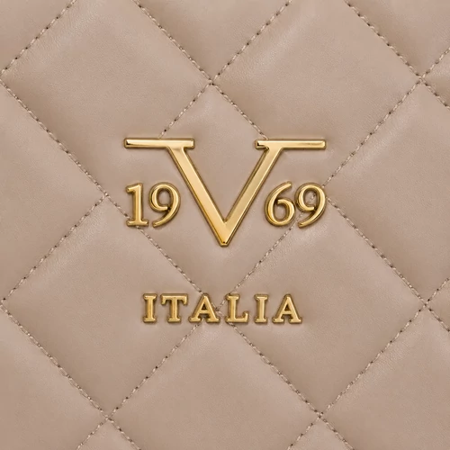19V69 by Versace Lou Shopper Taupe-Fekete Női Válltáska
