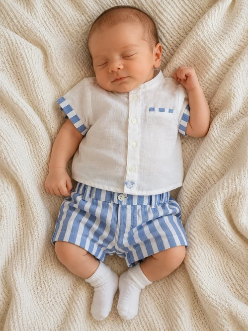 Mayoral Newborn Len-Csíkos Nyári Szett