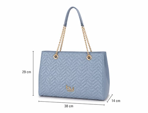 Byblos Eleanor Light Blue Steppelt Shopper Táska