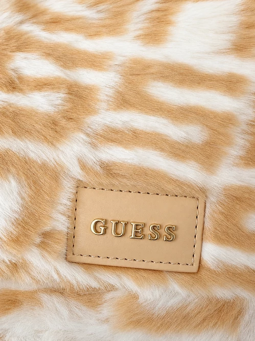 Guess Cozy Fur Monogram Válltáska