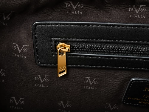 19V69 by Versace Lou Shopper Taupe-Fekete Női Válltáska