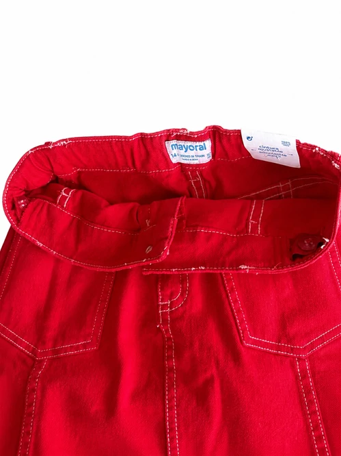 Mayoral Piros Denim gyerekszoknya