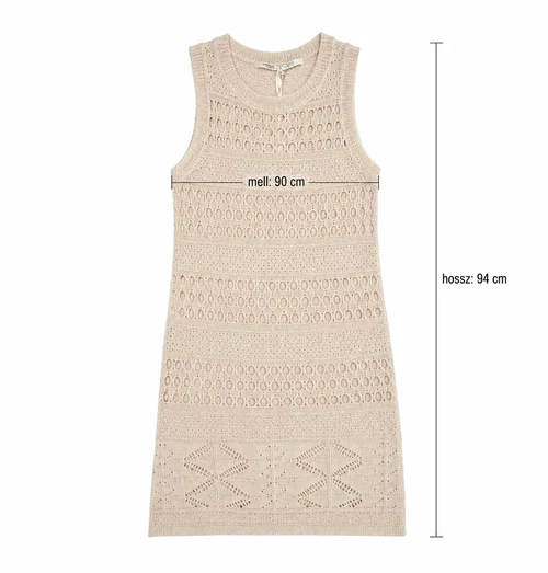 Vero Moda Birch horgolt hatású ujjatlan nyári ruha