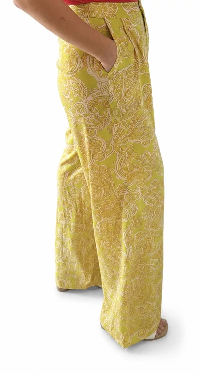 ONLY Paula Paisley Palazzo Nadrág- Apple Green