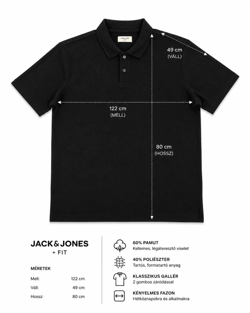 Jack &amp; Jones Pattern Polo - 2XL