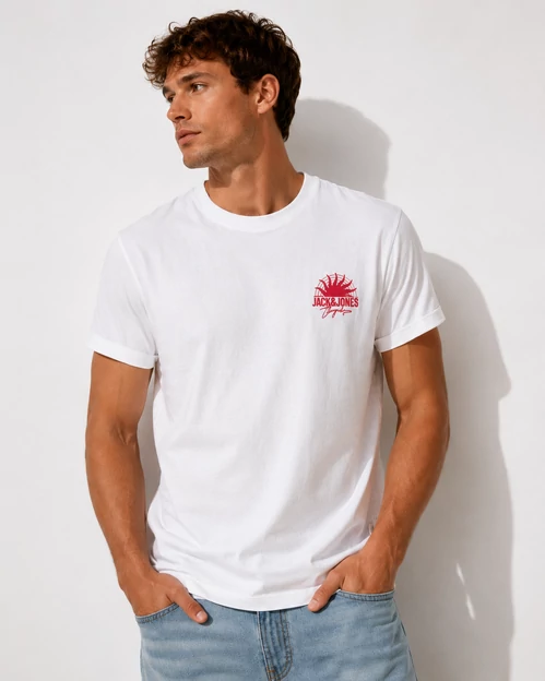 Jack &amp; Jones Originals fehér férfi póló - L