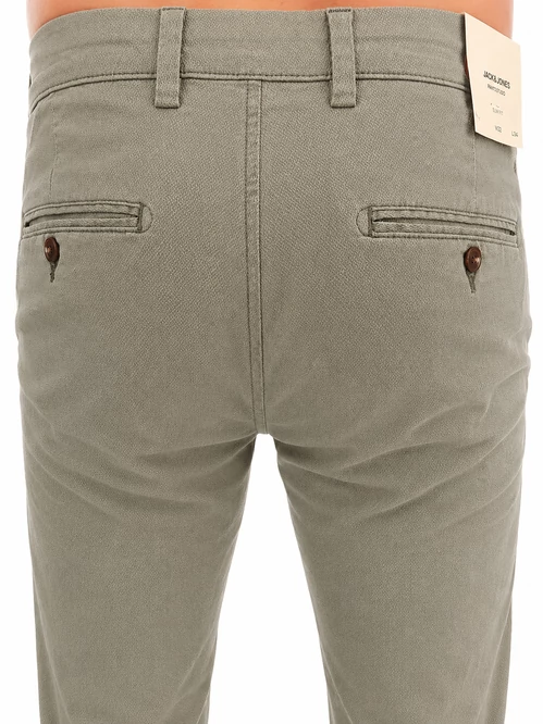 Jack &amp; Jones Desert Sage Slim Fit Chino Nadrág – Zöldesszürke