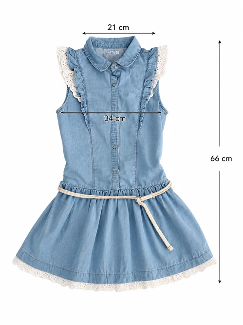 Mayoral farmerhatású csipkés ruha -140 - 