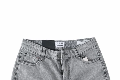 Guess csillogó szürke wide leg farmer - W27 -(S)  - magas derekú, palazzo fazon