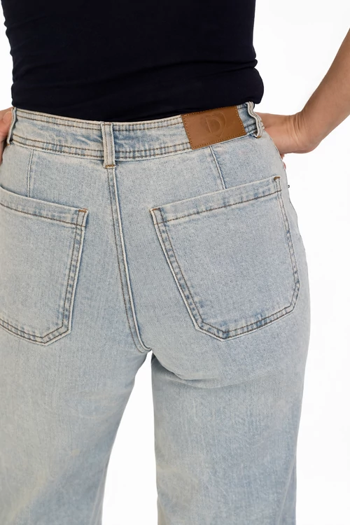 Desigual világoskék wide leg farmer (36)- magas derekú