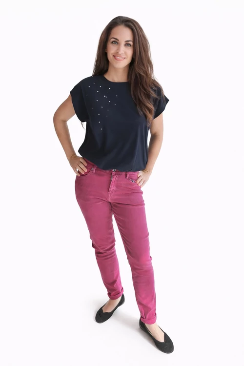 Pepe Jeans női szűk fazonú nadrág  -pink - W25, L30 - 