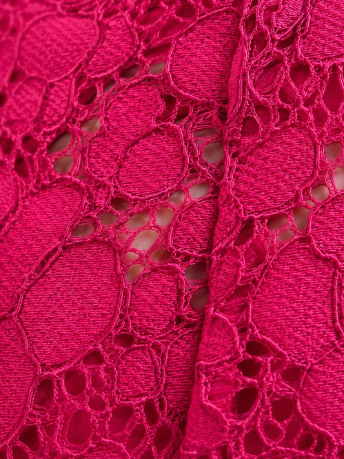 Desigual pink csipke wide leg nadrág - magas derekú - L