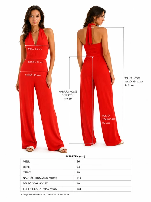 Guess Scarlet Red halter overál - S