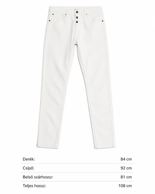 Denham Slim Fit Fehér Farmer 32/32