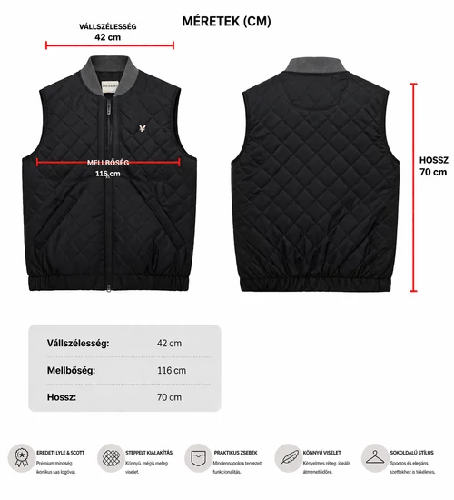 Lyle &amp; Scott férfi mellény M-es Bolti ár: 40.400 Ft