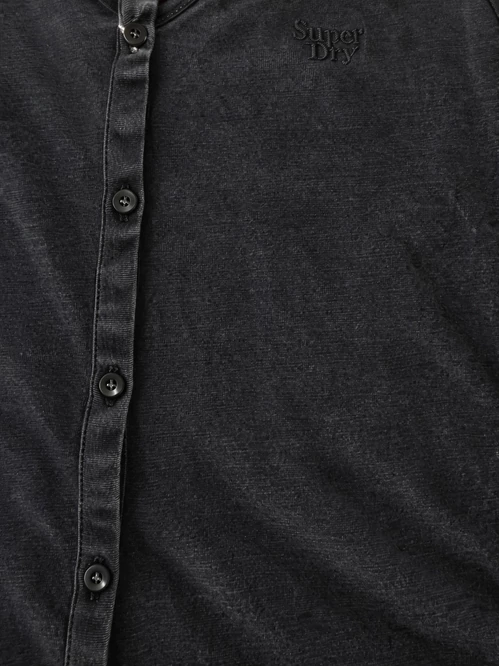 Superdry fekete gombos maxi ruha
