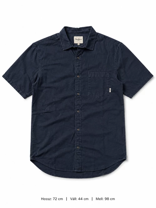 Pepe Jeans Navy Rövid Ujjú Ing - M