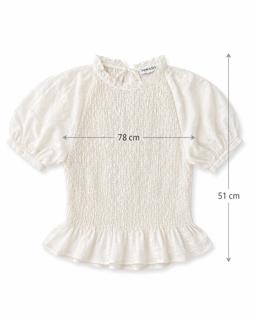 Vero Moda Aware Phoebe húzott női felső – Bone White
