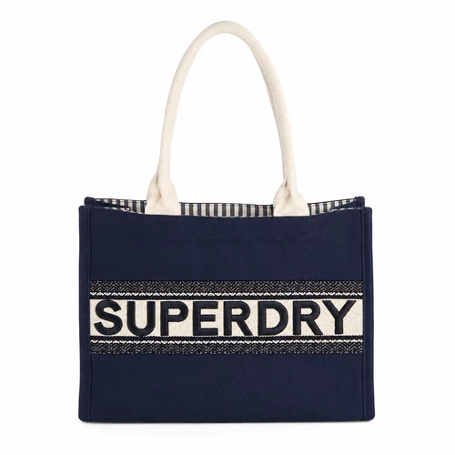 Superdry Shopper Tote táska – navy/krém